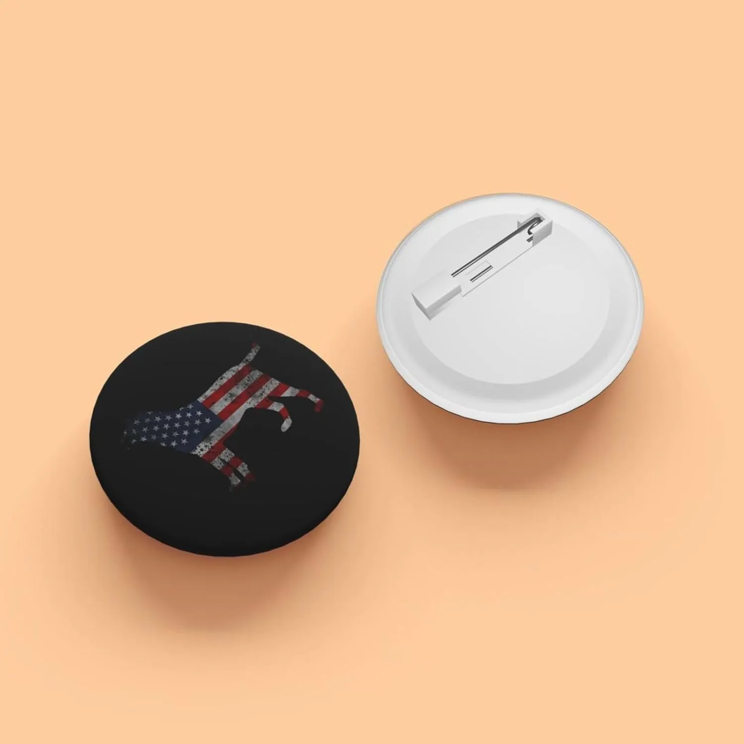Labrador American Flag Labrador Dog Express Your Unique Style with Our Fashionable Round Badges