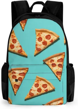 Laptop Backpack for Women Men Daypack Green Pizza Slices Backpacks Computer Bag Travel Laptop Bag Casual Work Bag, 42x30.5cm, XB0604116