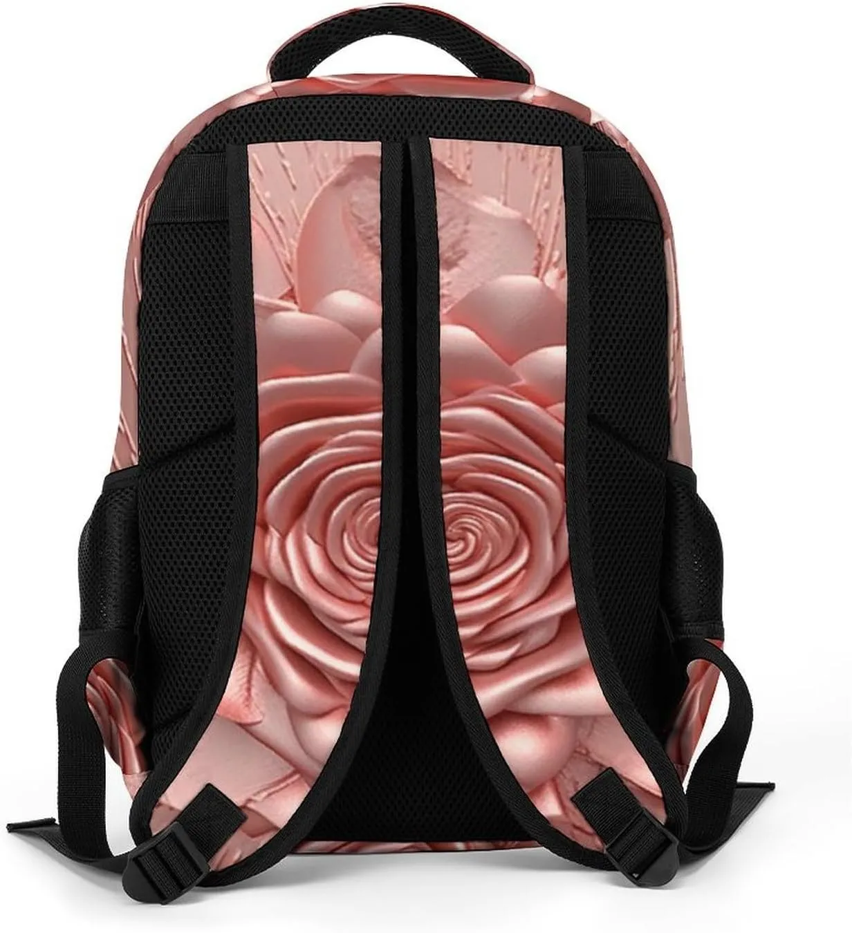 Laptop Backpack for Women Men Daypack Waterproof Rose Computer Bag Business Work Bag for Travel