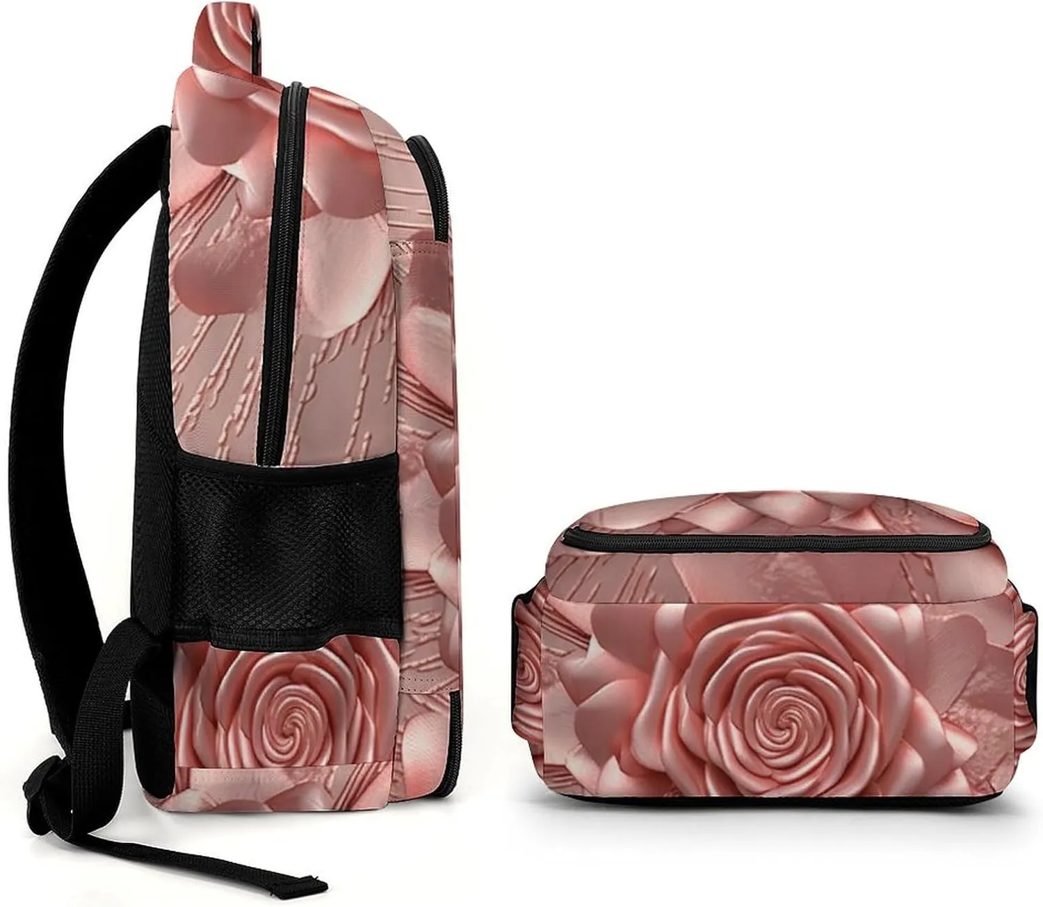 Laptop Backpack for Women Men Daypack Waterproof Rose Computer Bag Business Work Bag for Travel