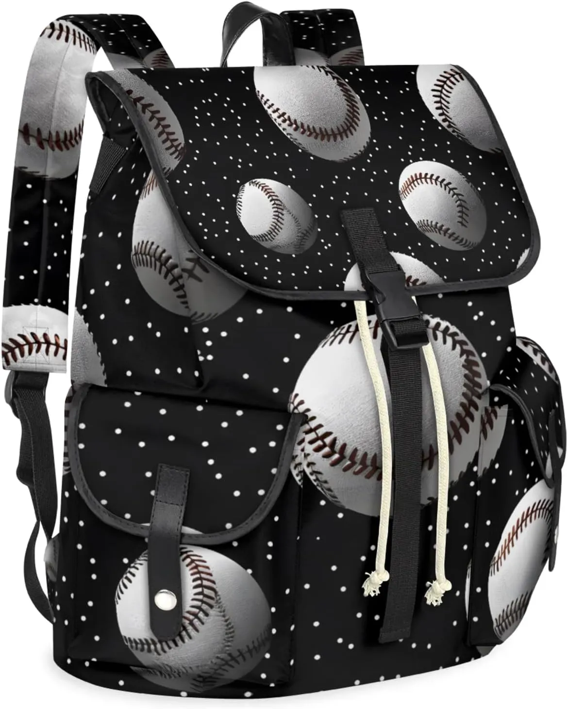 Laptop Backpacks Baseball Sport Theme Travel Backpack for Women Work Backpack Computer Bag for Business Travel Fits 15 Inch Laptop