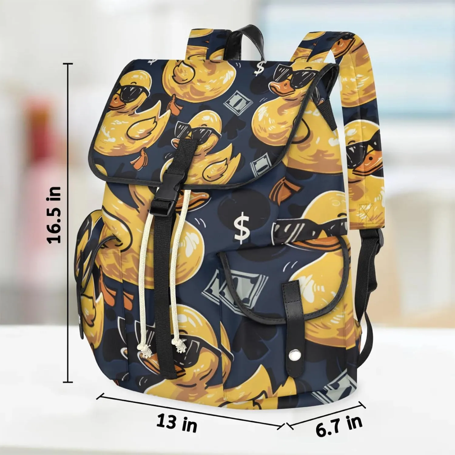 Laptop Backpacks Cool Ducks Travel Backpack for Women Work Backpack Computer Bag for Business Travel Fits 15 Inch Laptop