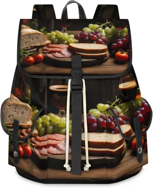 Laptop Backpacks Grape Wine Tomato Travel Backpack for Women Work Backpack Computer Bag for Business Travel Fits 15 Inch Laptop