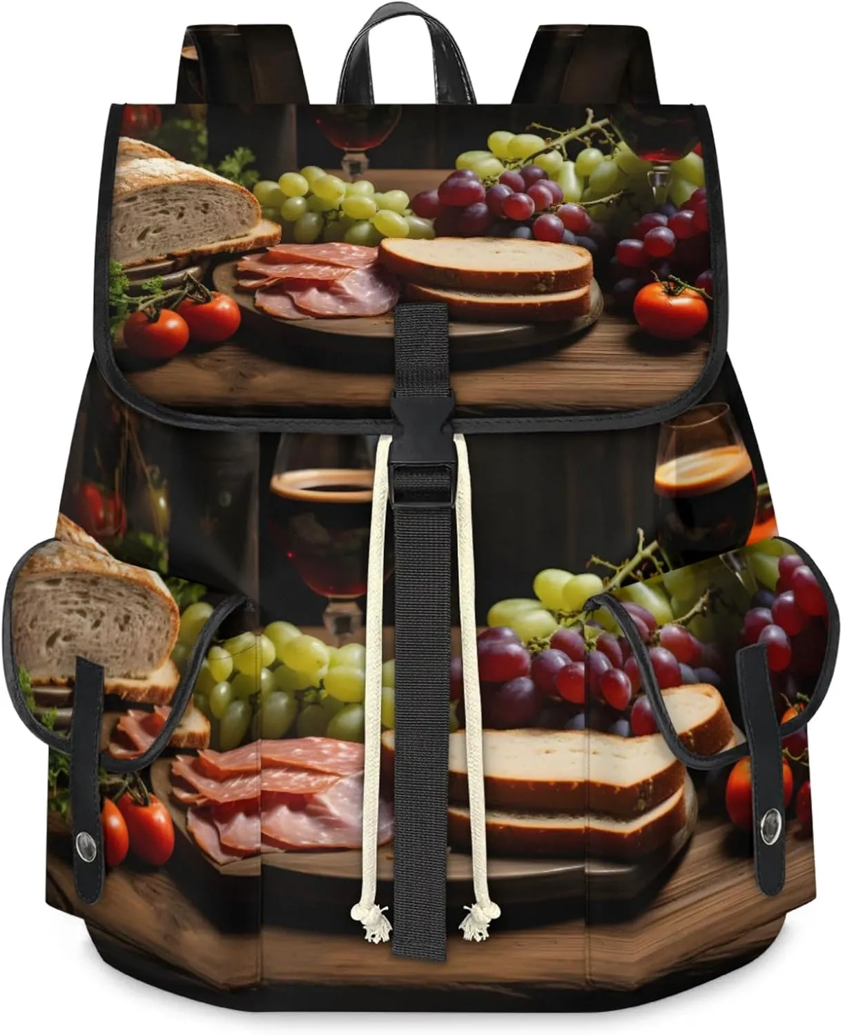 Laptop Backpacks Grape Wine Tomato Travel Backpack for Women Work Backpack Computer Bag for Business Travel Fits 15 Inch Laptop