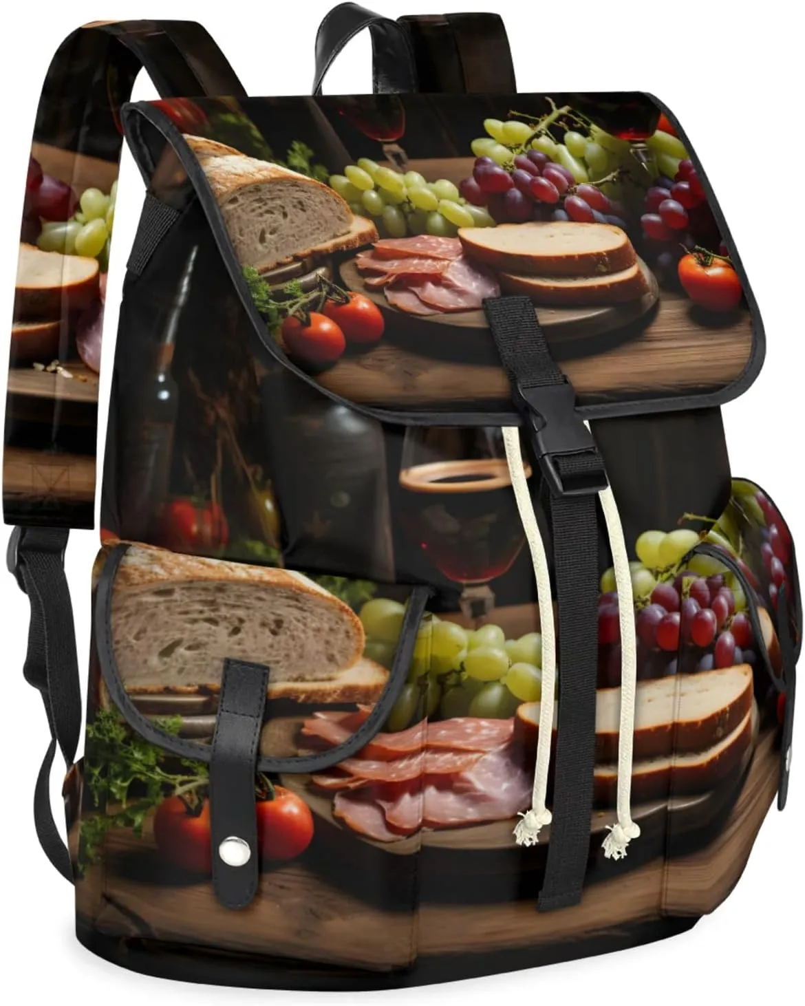 Laptop Backpacks Grape Wine Tomato Travel Backpack for Women Work Backpack Computer Bag for Business Travel Fits 15 Inch Laptop