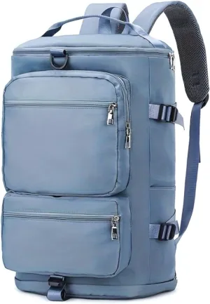 Large Capacity Waterproof Duffle Bag with Shoes Compartment and Adjustable Stra for Travel, Sports, and Fitness