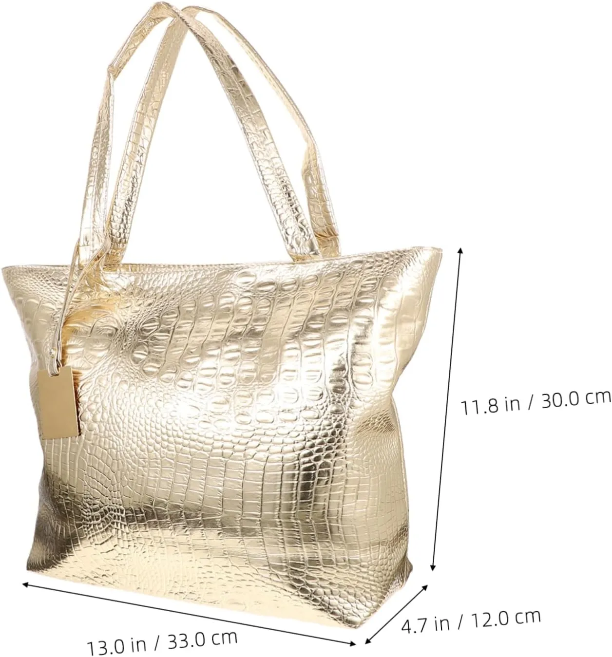 Large Capacity Women Handbag Fashionable Black Tote Bag for School Work Daily Use Versatile Shoulder Bag