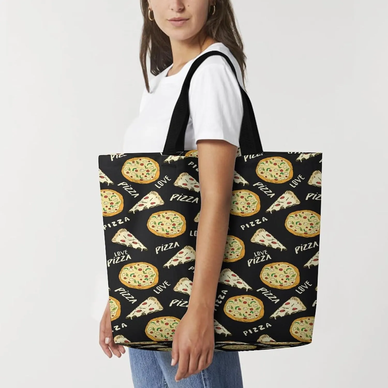 Large Tote Top Handle Bag, Shopping Handbag Big Polyester Shoulder Hand Bags