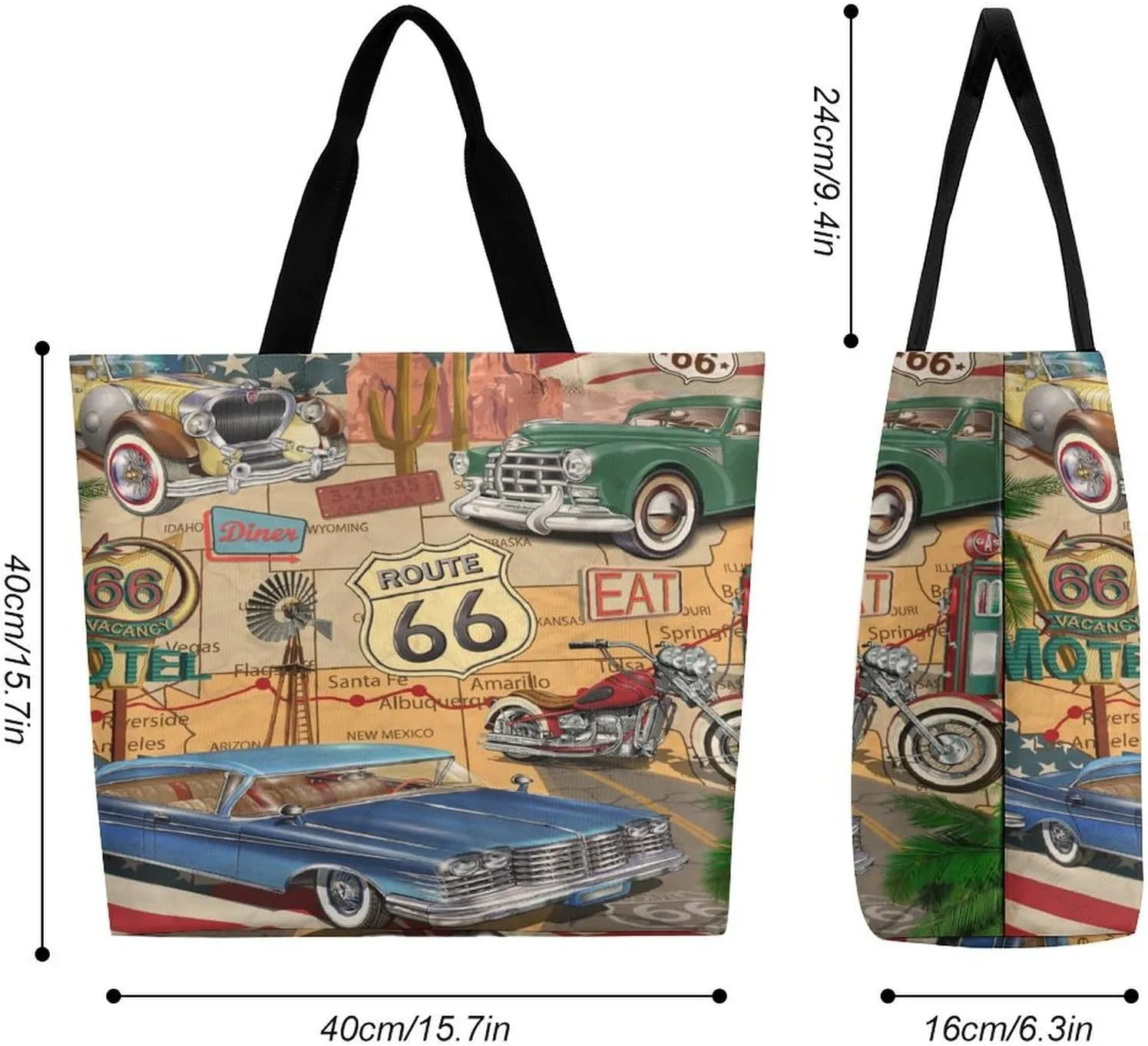 Large Tote Top Handle Bag, Shopping Handbag Big Polyester Shoulder Hand Bags