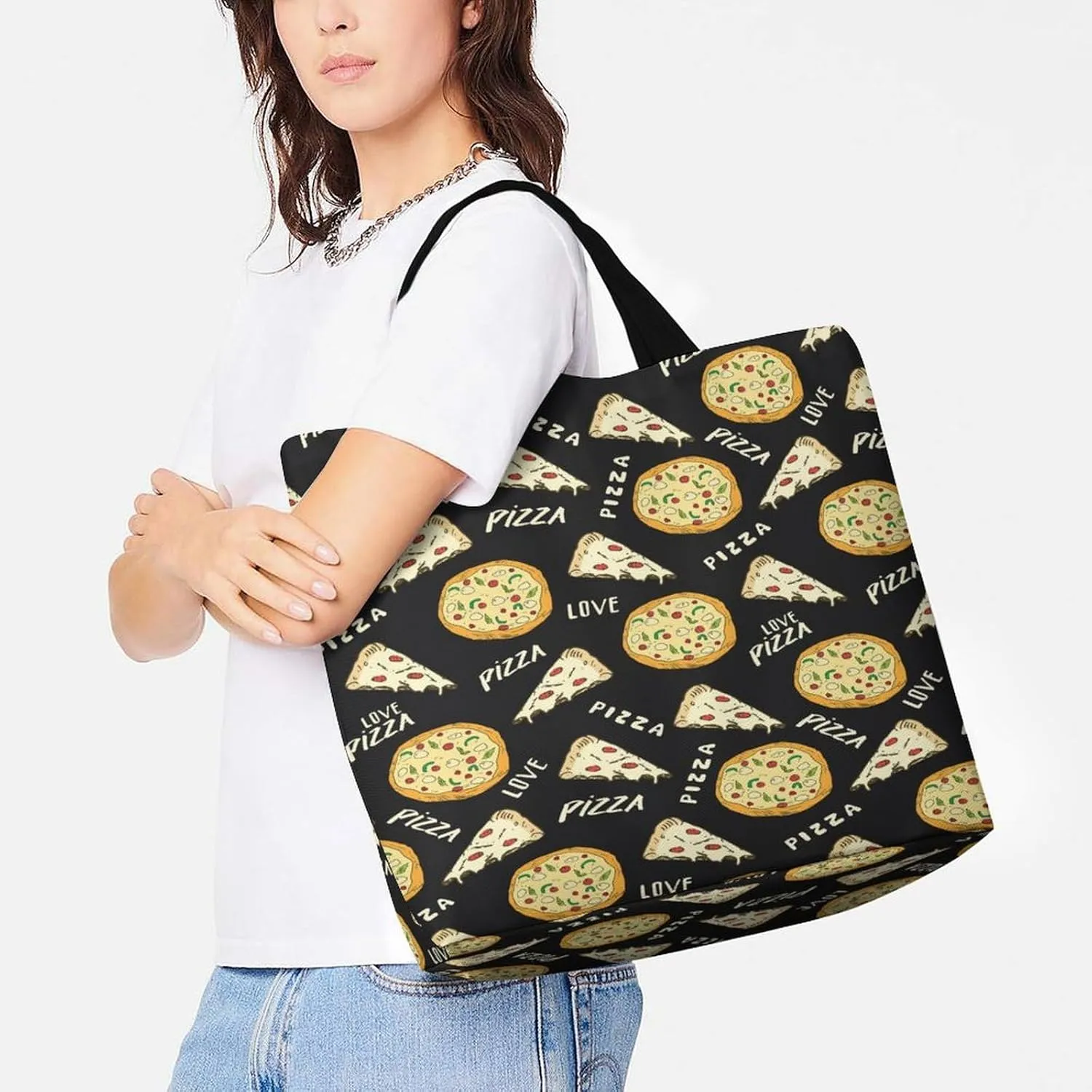 Large Tote Top Handle Bag, Shopping Handbag Big Polyester Shoulder Hand Bags