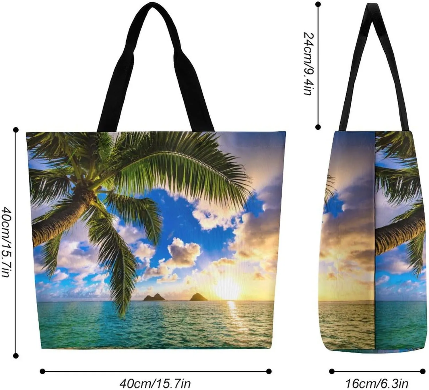 Large Tote Top Handle Bag, Shopping Handbag Big Polyester Shoulder Hand Bags
