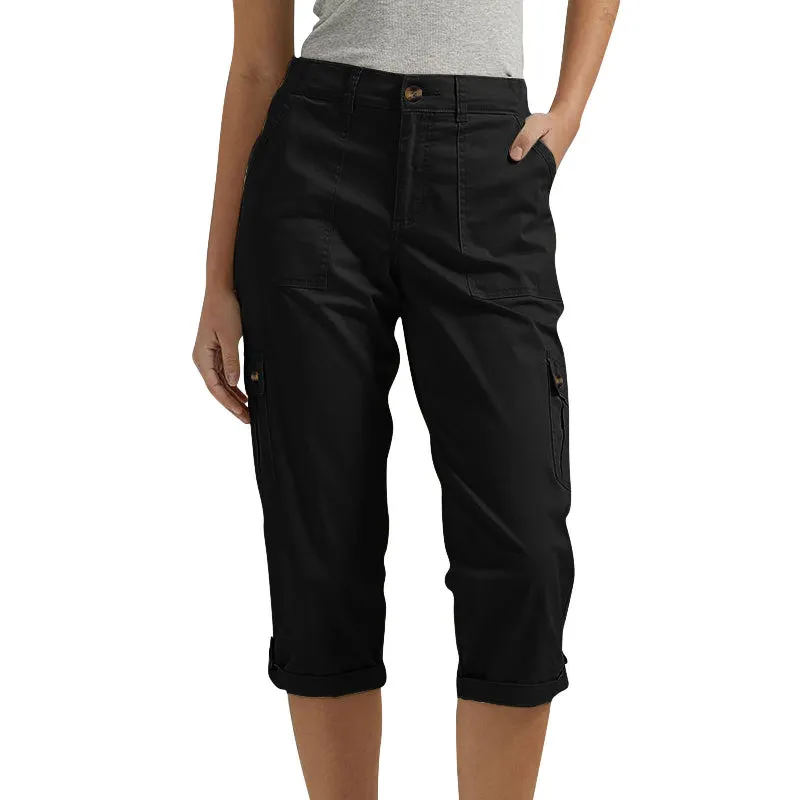 🔥Last Day 80% OFF🔥Multi-Pocket Solid Color Casual Cargo Capri Pants