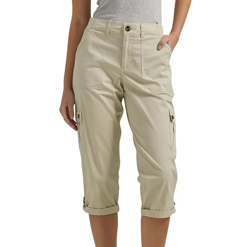 🔥Last Day 80% OFF🔥Multi-Pocket Solid Color Casual Cargo Capri Pants