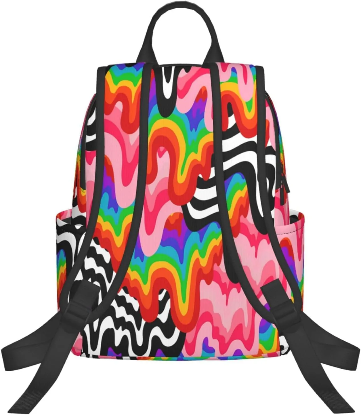 LGBT Rainbow Pride Gay Colorful Graffiti Travel Laptop Backpack Casual Backpacks Double Shoulder Daypack Notebook Rucksack Work Bags Sports Bag for Hiking Camping Beach