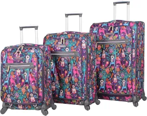 Lily Bloom Luggage Sets 3 Piece with Spinner Wheels, Expandable Suitcase for Women