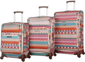 Lily Bloom Luggage Sets 3 Piece with Spinner Wheels, Expandable Suitcase for Women