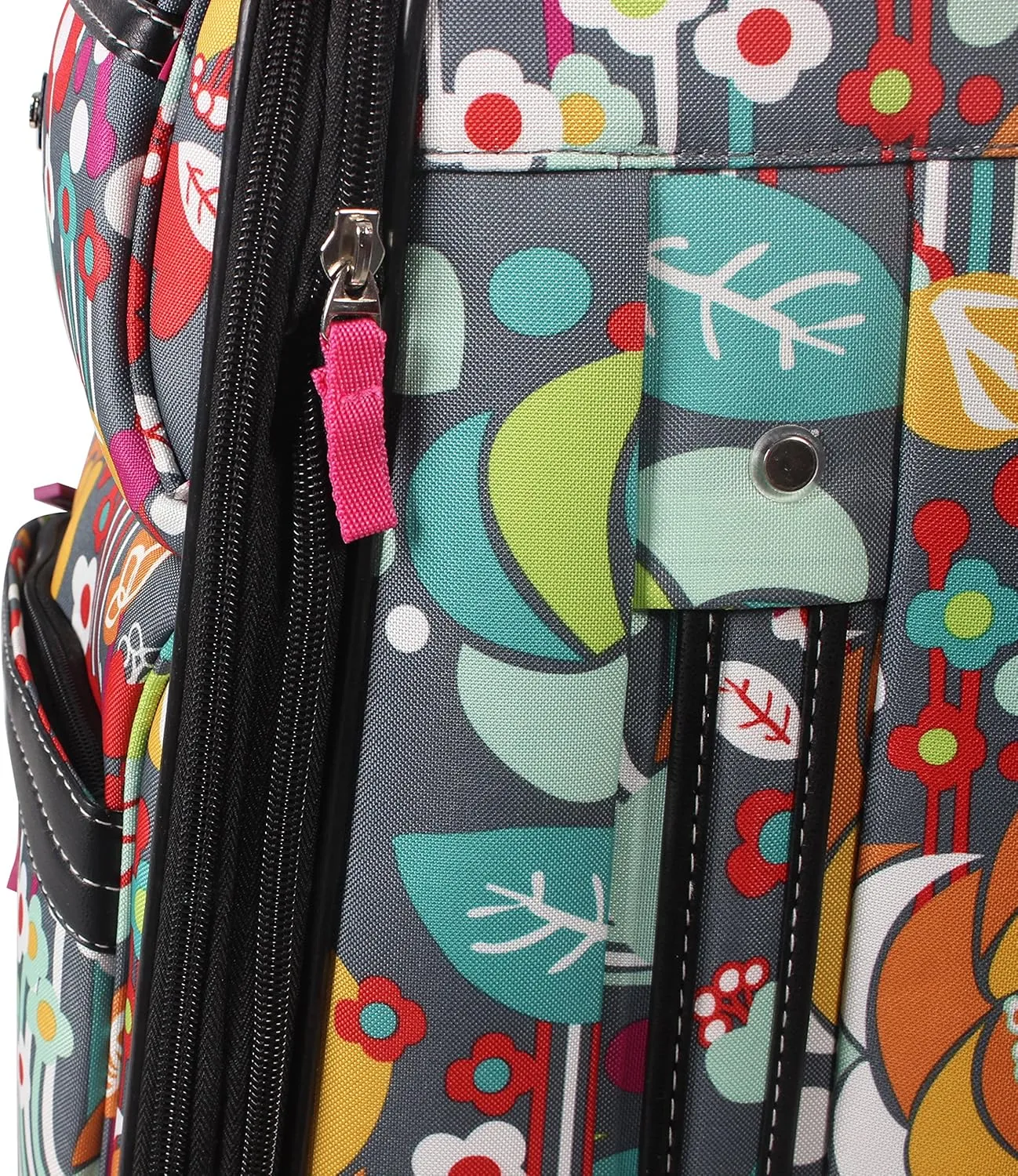 Lily Bloom Midsize 24" Expandable Design Pattern Luggage With Spinner Wheels For Woman (24in, Bliss)