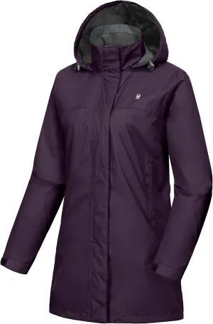 Little Donkey Andy Women’s Waterproof Rain Jacket Lightweight Outdoor Windbreaker Rain Coat Shell for Hiking, Travel