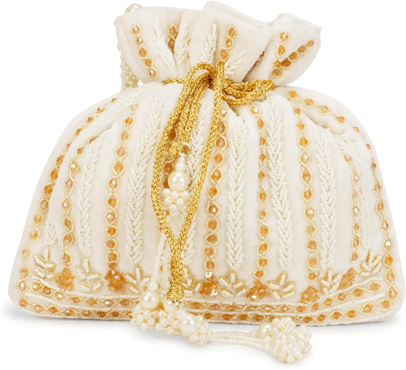 LONGING TO BUY Stylish Indian Velvet Evening Handbag & Polti Bag with White Pearl Handle & Embrodiery,Women Clutch Purses