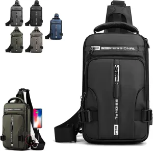 Luckyabow waterproof crossbody bag,waterproof sling bag,for men women,for hiking,walking