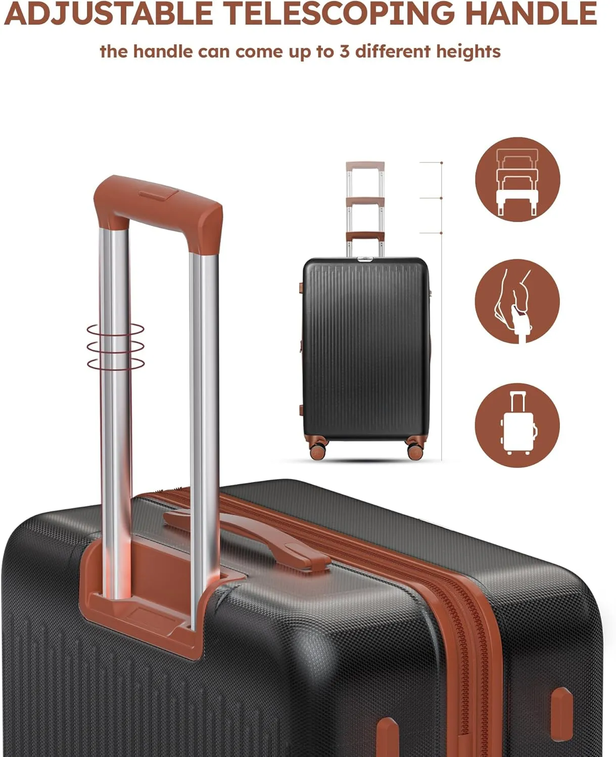 Luggage Sets 2 piece,Expandable Lightweight Luggage Set with Spinner Wheels, 20/28 inch Travel Suitcase Set