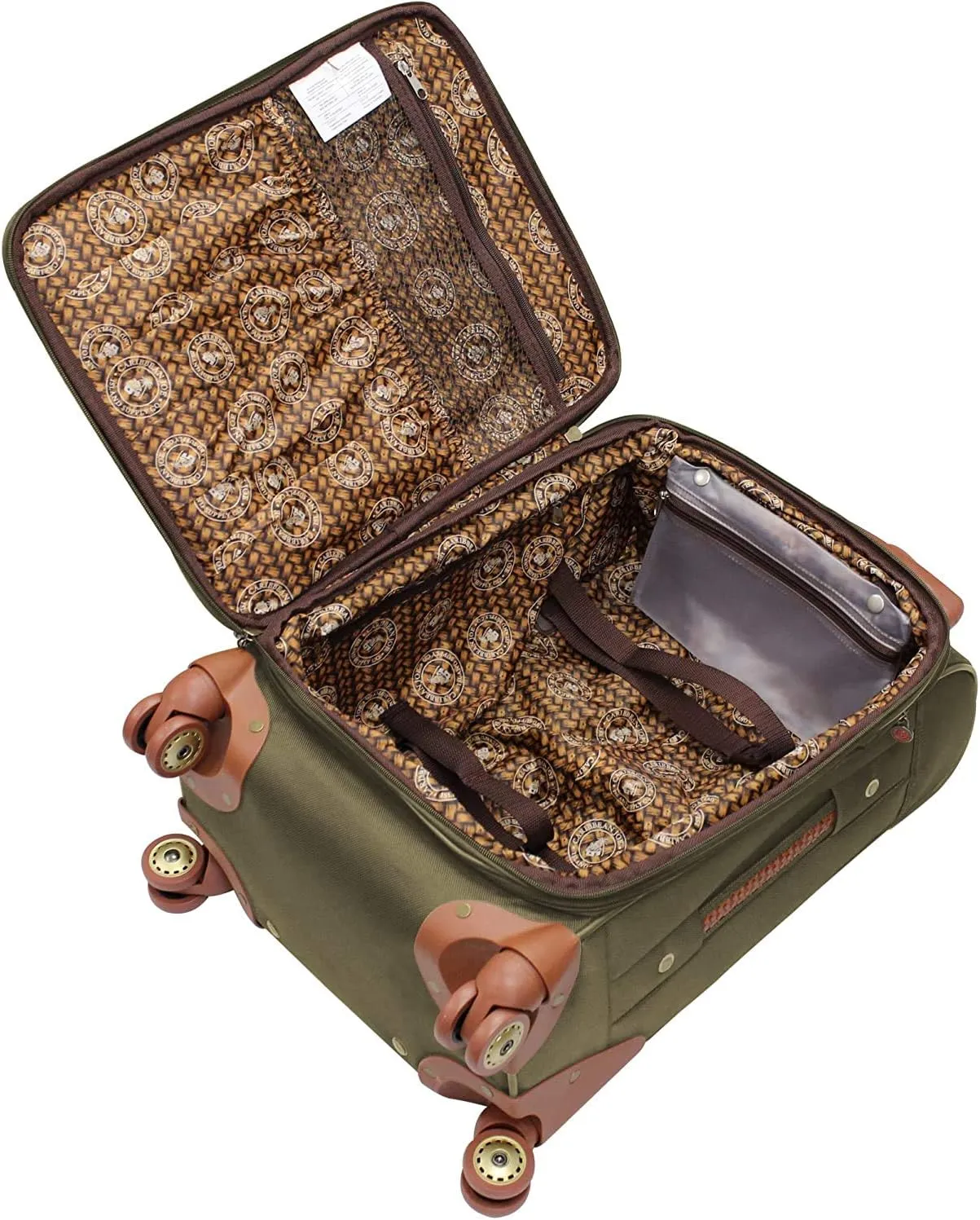 Luggage Sets with Spinner Wheels, Softside Expandable 20" 24" 28" Suitcase Carry-On 15 Inch Tote Bag