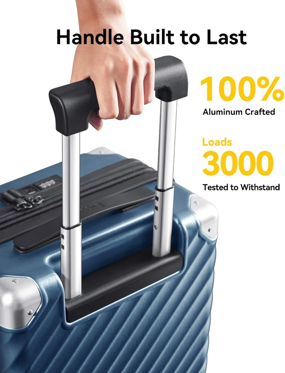 LUGGEX Luggage with Spinner Wheels, Polycarbonate Expandable Hard Shell Suitcase, Carry On 20 Inch, Hot Pink