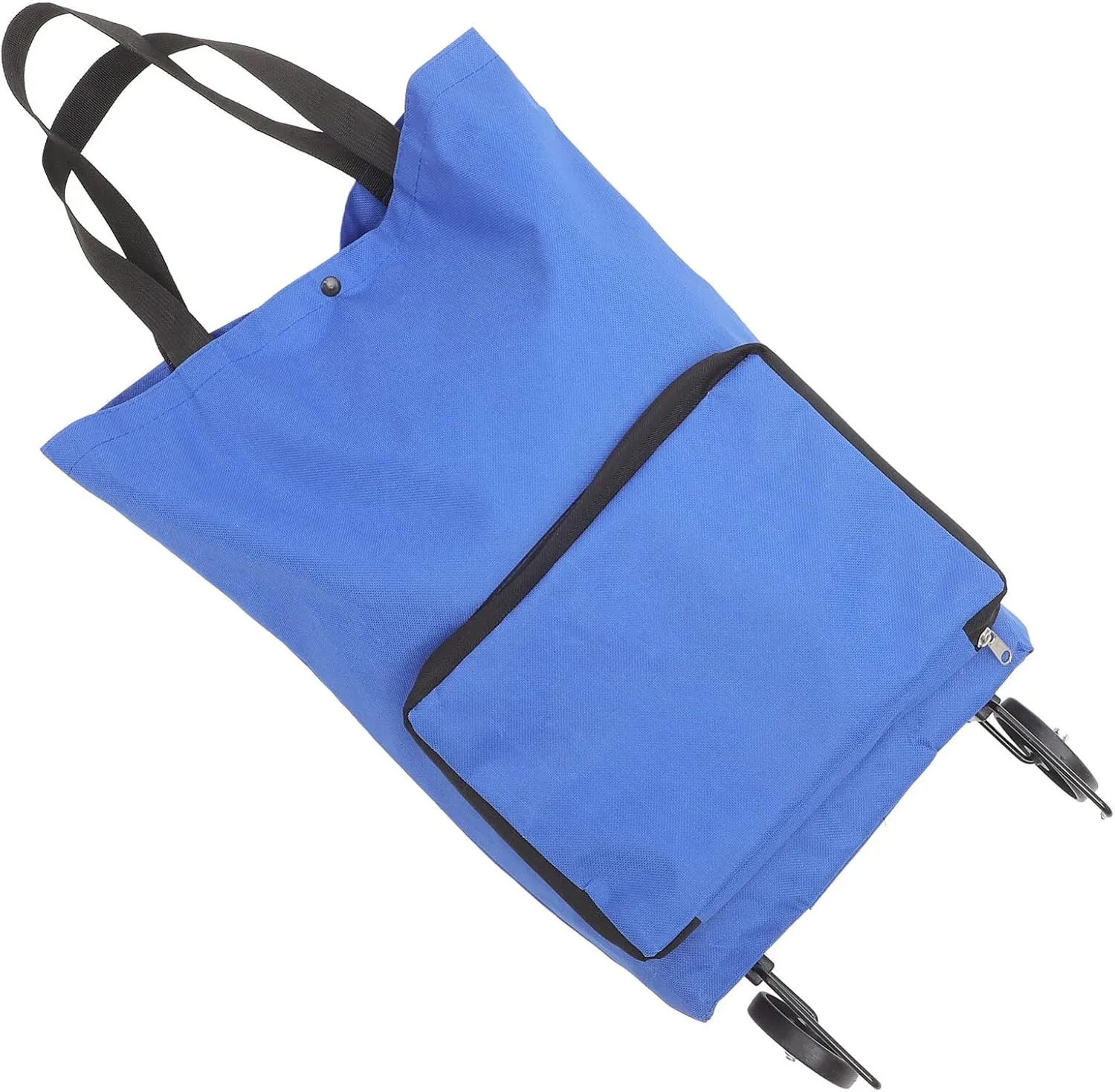 Luxshiny Collapsible Trolley, Folding Shopping Bag with Wheels Foldable Shopping Cart Reusable Shopping Bags Grocery Bags