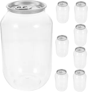 MAGICLULU 8 Pack 500ml Juice Bottles Reusable Plastic Containers for Drinks Leakproof Empty Bottles for Juice Smoothies and Ice Tea