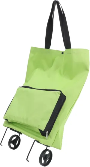 MAGICLULU Portable Folding Trolley Bag with Wheels Reusable Grocery Cart Bag for Shopping Design with Silent Wheels Capacity Utility Shopping Cart for Indoor and Outdoor Use