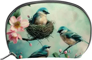 Makeup Bag Organizer,Cosmetic Bags for Women,Easter Blue Bird Egg,Small Makeup Pouch