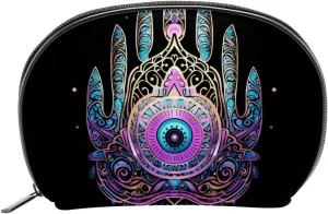 Makeup Bag Organizer,Cosmetic Bags for Women,Ethnic Style Eye Hand Mandala,Small Makeup Pouch