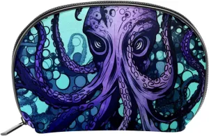 Makeup Bag Organizer,Cosmetic Bags for Women,Fish Ocean Devilfish,Small Makeup Pouch