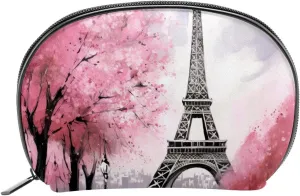 Makeup Bag Organizer,Cosmetic Bags for Women,France Pairs Eiffel Tower Tree,Small Makeup Pouch