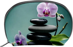 Makeup Bag Organizer,Cosmetic Bags for Women,Vintage Forest Leaf Flower Stone,Small Makeup Pouch