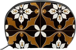 Makeup Bag Organizer,Cosmetic Bags for Women,Vintage Gothic Texture Flower,Small Makeup Pouch