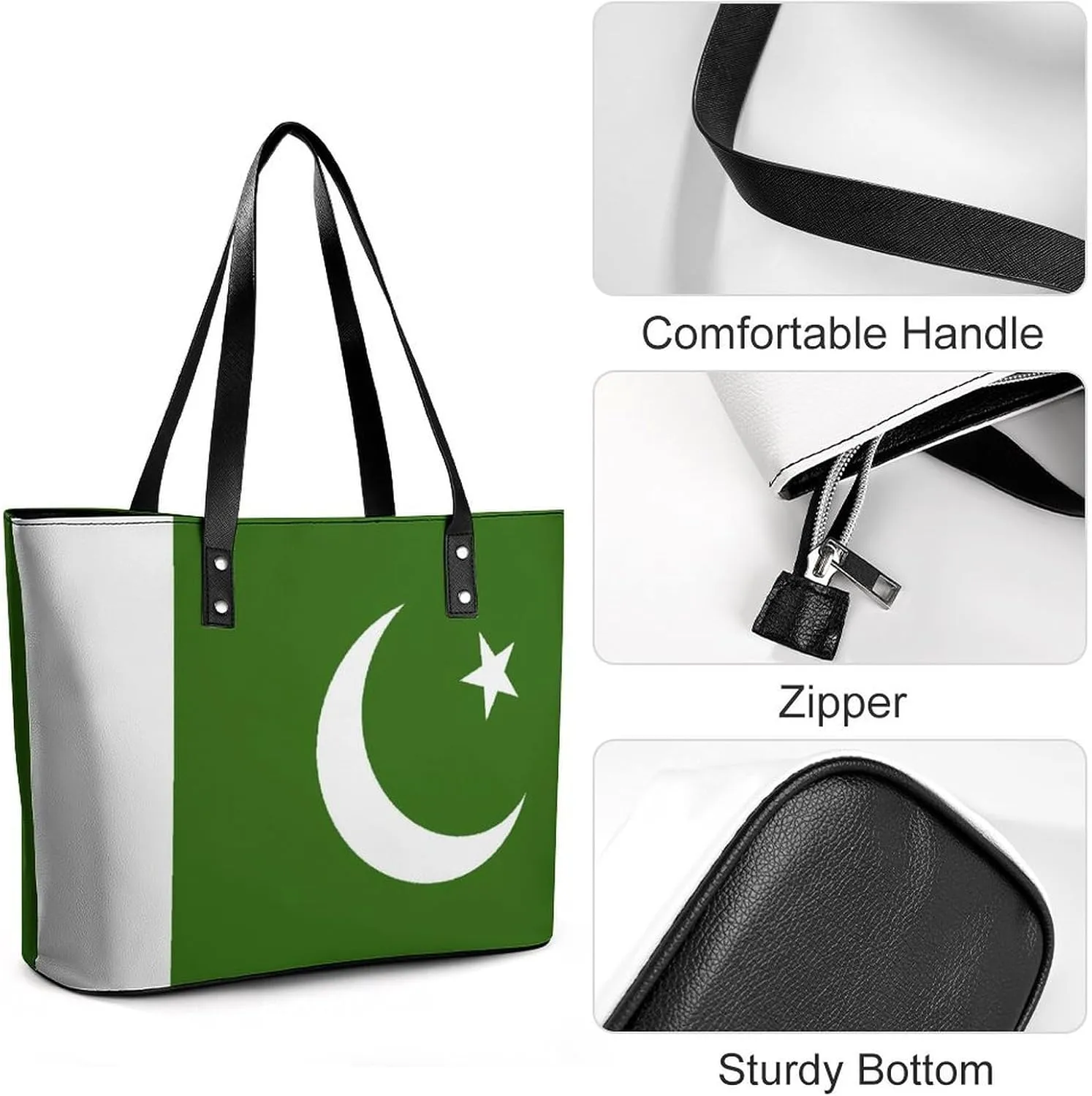 Malta Flag Women’s Tote Handbag Leather Stylish Organizer Bag for Shopping and Work