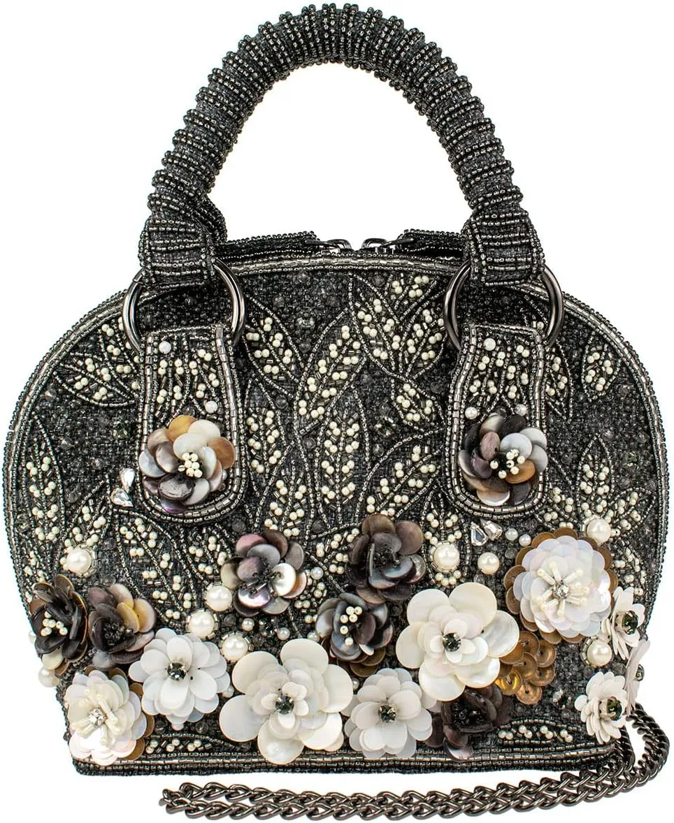 Mary Frances Date Night Top Handle Handbag, Pewter