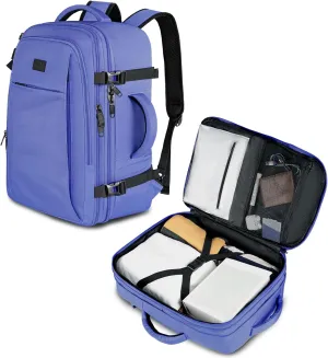 MATEIN Expandable Travel Backpack for Women, 50L Carry on Backpack with Wet Bag Flight Approved Luggage Daypack Suitcase, Large Weekender Bag Water Resistant Lightweight Daypack Gift for Travel Women