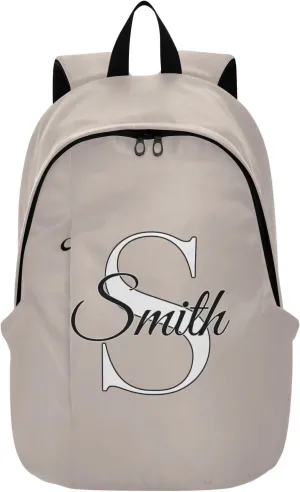 MCHIVER Custom Travel Backpack Apricot Personalized Casual Daypack Backpacks Lightweight Carry on Bag Water Resistant Laptop Backpack for Women Men
