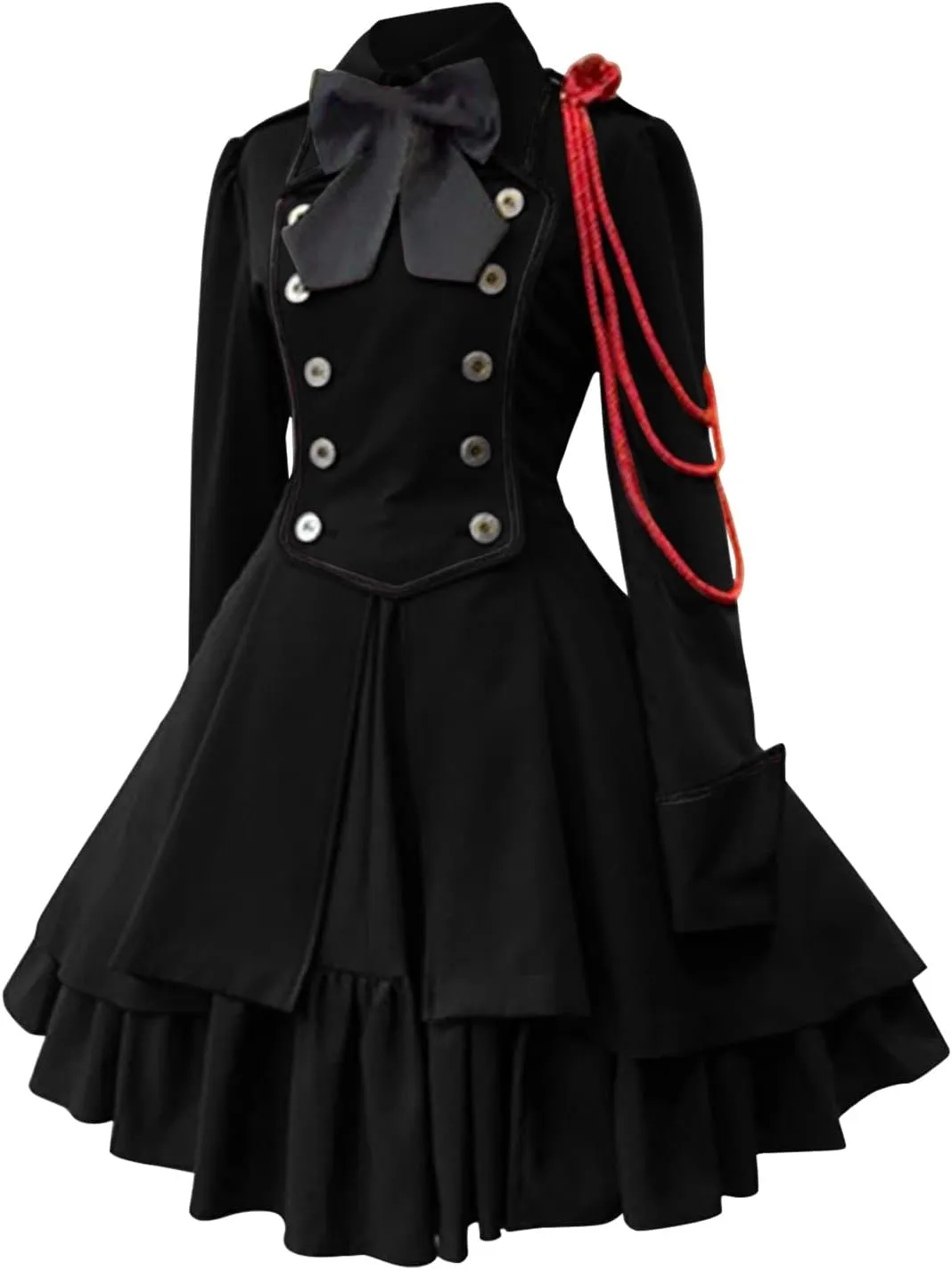 Medieval Renaissance Gown Dress for Women Rockabilly Retro Gothic Cosplay Victorian Cocktail Evening Dress