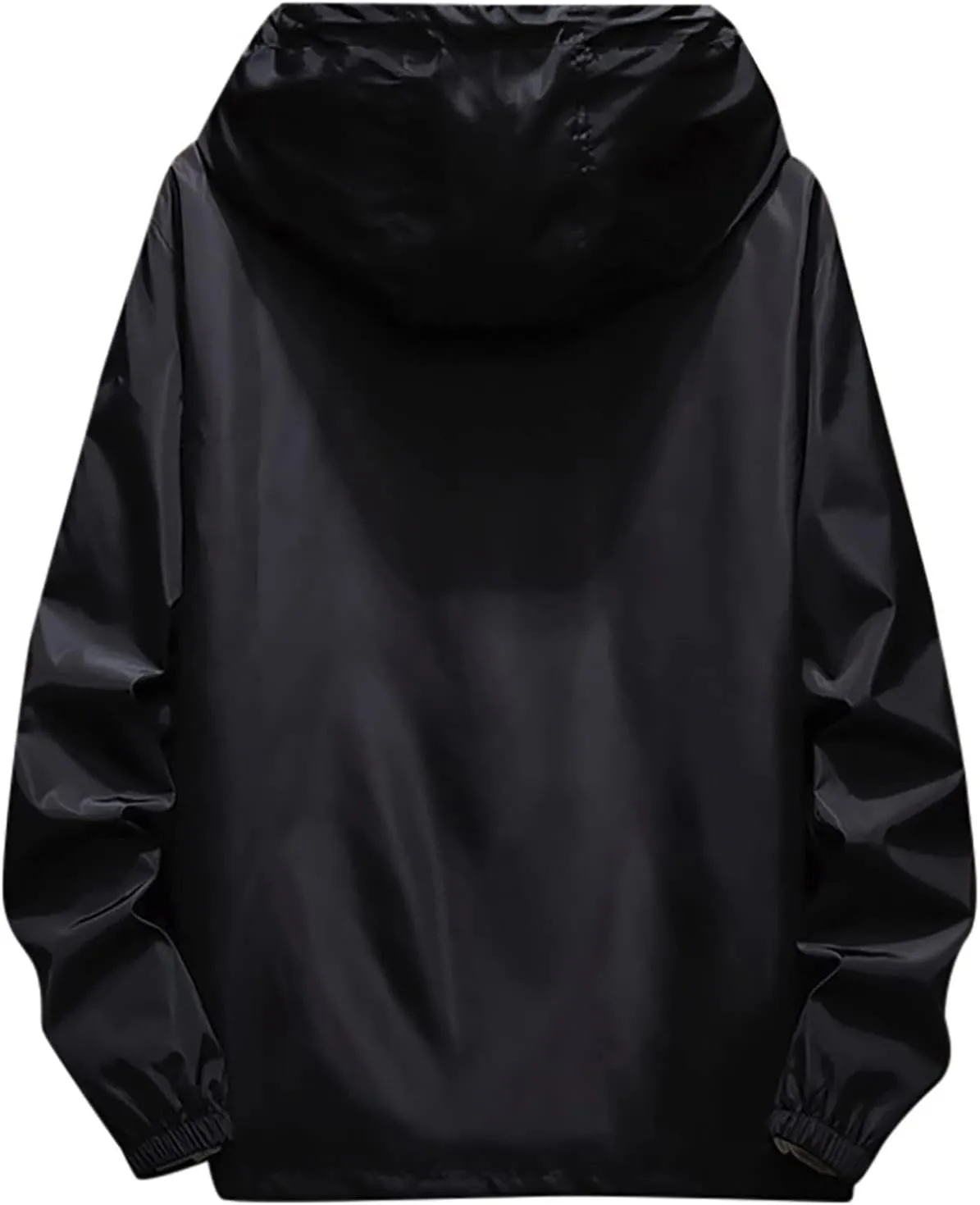 Men's Jacket Winter Rain Plus Size Jacket Windbreaker Lightweight Shell Raincoat With Hood For Golf Hiking Travel, M-7XL