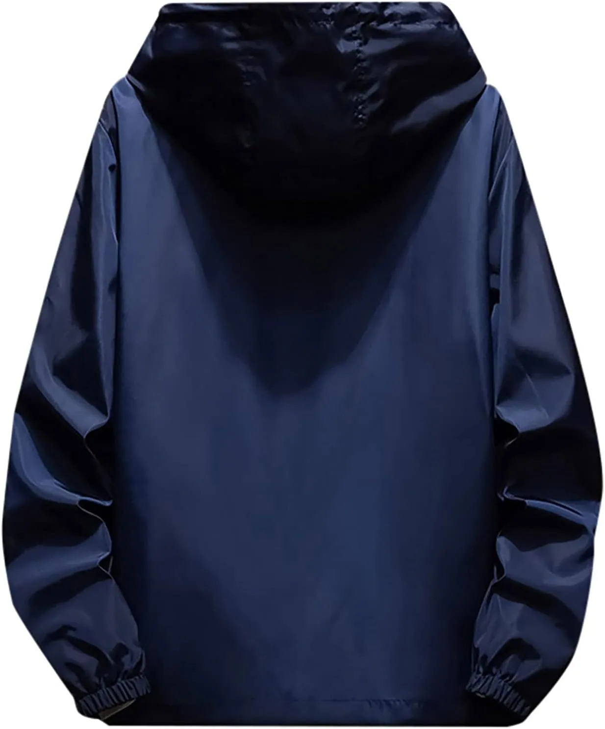 Men's Suit Jacket Rain Jacket Windbreaker Lightweight Shell Raincoat With Hood Golf Hiking Travel, M-7XL