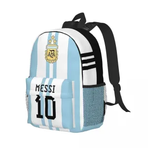 Messi-10 New School Bag Fashionable Pattern Print Lightweight Backpack 15inch