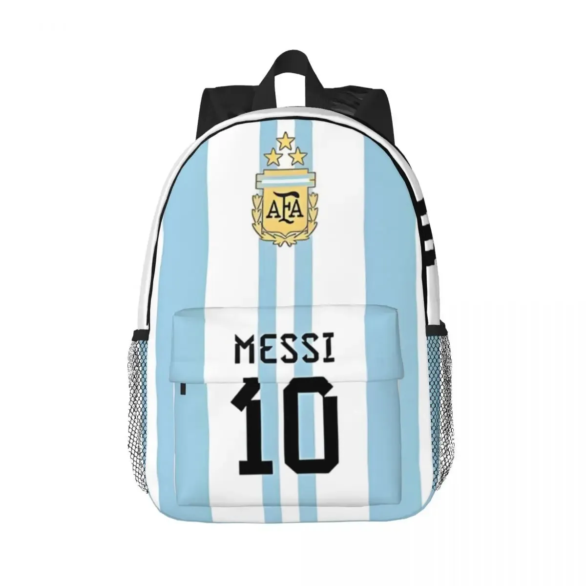Messi-10 New School Bag Fashionable Pattern Print Lightweight Backpack 15inch