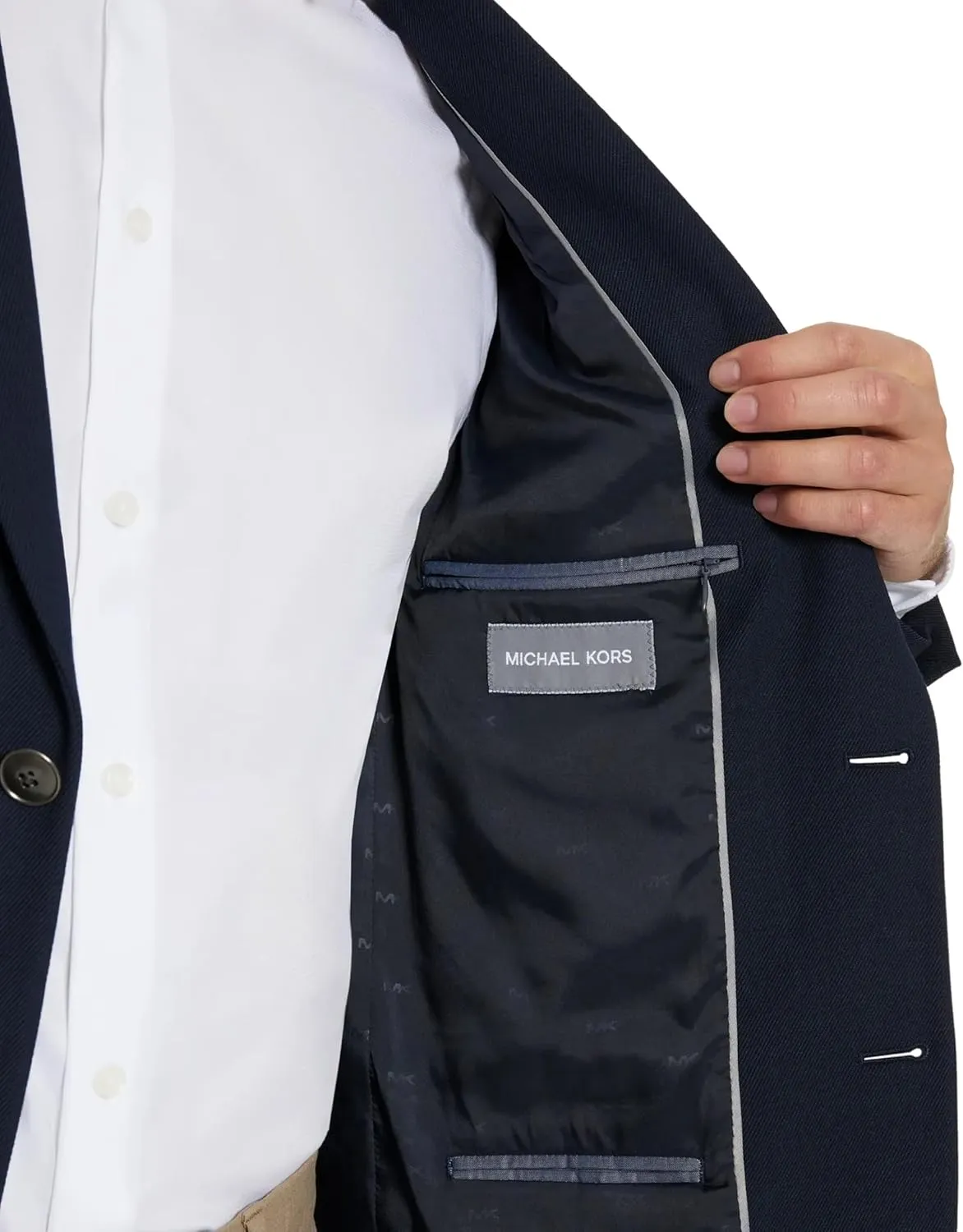 Michael Kors Men’s Twill Koop Classic Sport Coat, Performance Fabric for Comfort, Timeless Style for Business & Casual Wear