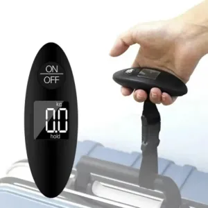 Mini LCD Digital Luggage Scale – 40kg/100g Portable Travel & Fishing Hanging Scale