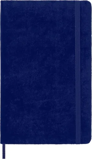 Moleskine Limited Edition Velvet Notebook, Hard Cover, Large (6" x 9"), Ruled/Lined, Iris Purple, 240 Pages