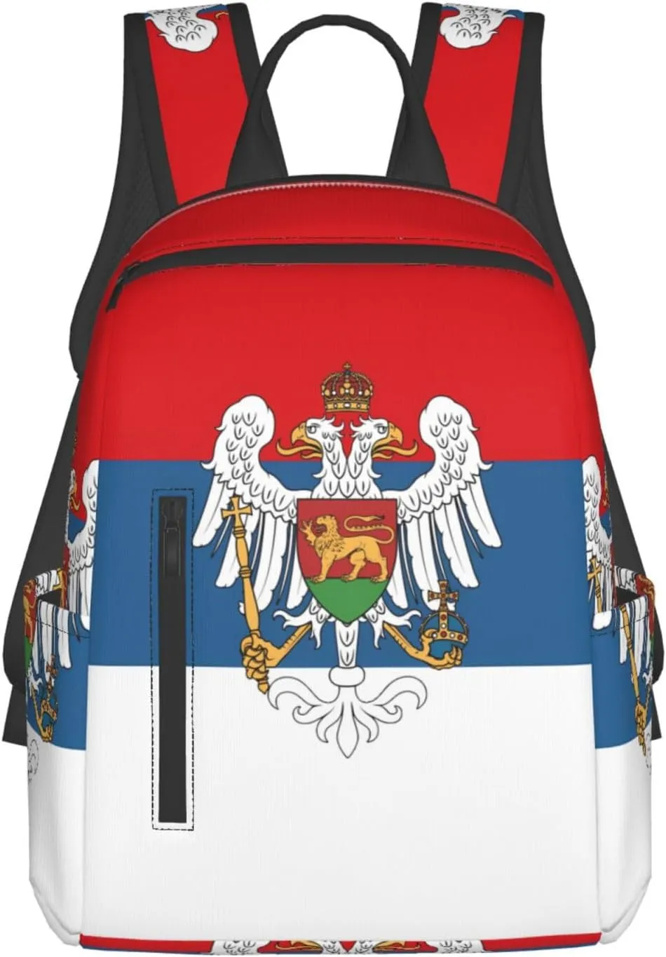 Montenegro Flag Casual Backpacks Large Capacity Laptop Backpack Sports Fitness Rucksack Travel Carry-On Daypack Work Bag for Outdoor Camping