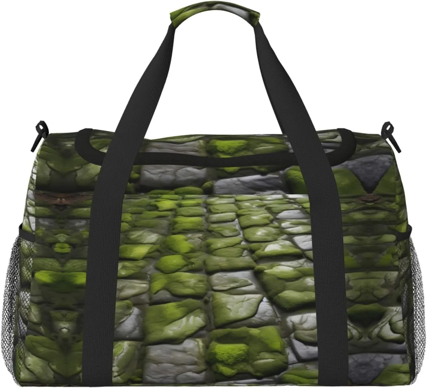 Moss Stone Pavement Unisex Hand Travel Bag – Stylish Large Tote for Vacations, Camping, Sports, Gym, and Outdoor Activities